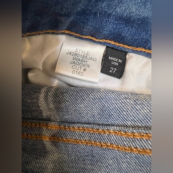 Veronica Beard Carolyn Baby Boot Jeans 10” High Rise Fray Ankle Women’s Size 27 - Picture 3 of 8